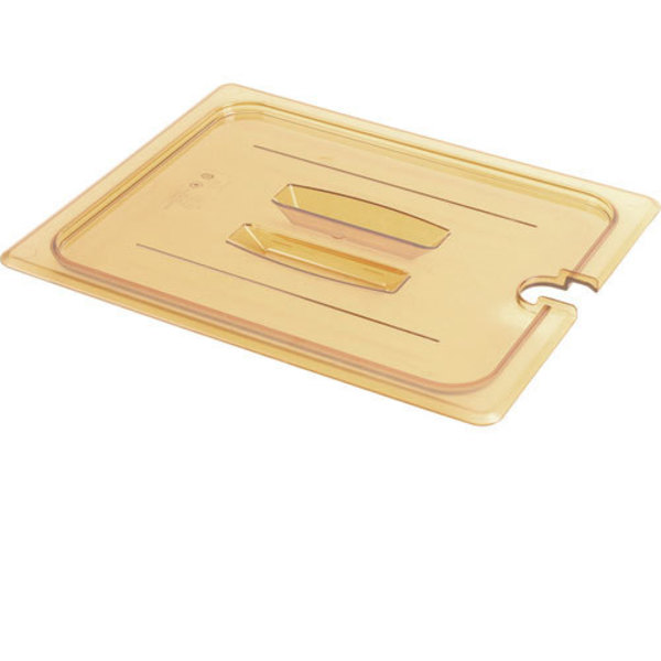 Cambro 1/3Rd Size Lid  Amber W/Notch 30HPCHN-150